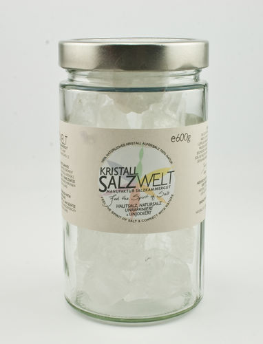 Brocken KristallSalz Halit; Soletrinkkur, Glas 720ml; e600g